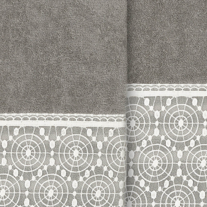 Midweight Bath Towel, Dark Gray
