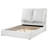 Gwendoline Upholstered Panel Bed White-106957701