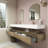 Alysa 84" Wall-Mounted Double Bathroom Vanity Set-71095561