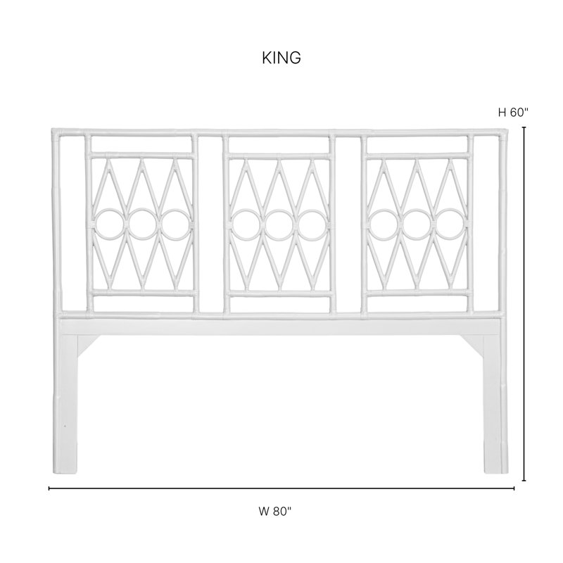 Devonshire Open-Frame Headboard, King, Regatta Blue