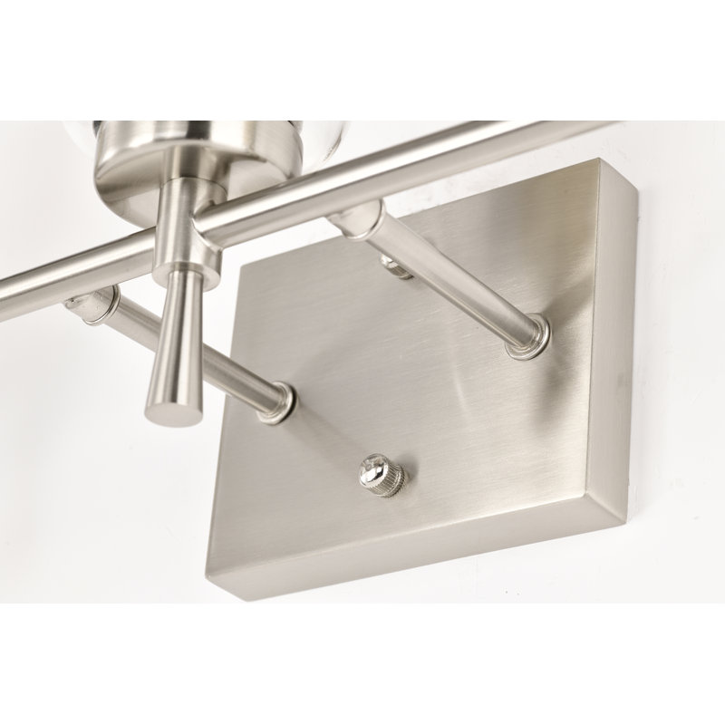 3 - Light Dimmable Vanity Light, Brushed Nickel