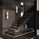 Zaheda Dimmable LED solid brass Wall Mounted Sconce with Alabaster Shade
