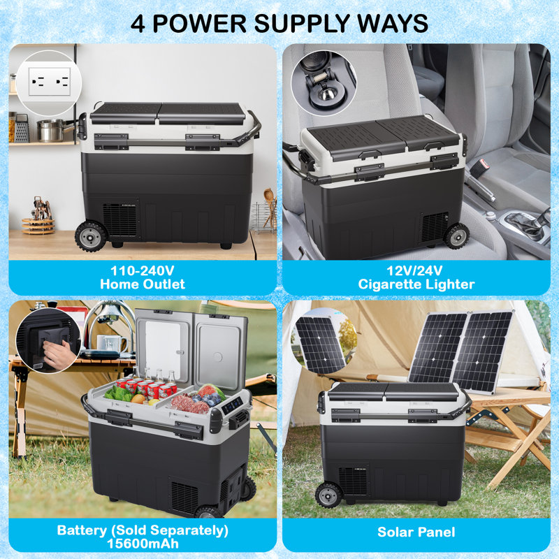Gaomon 28'' W Freestanding 1.8 Cubic Feet Outdoor Rated Beverage Cooler