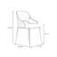 Chaise d'appoint à dossier brun uni (ensemble de 2)