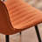 Heitger Faux Leather Upholstered Side Chairs Modern Wingback Dining Chairs with Metal Legs-1344348132