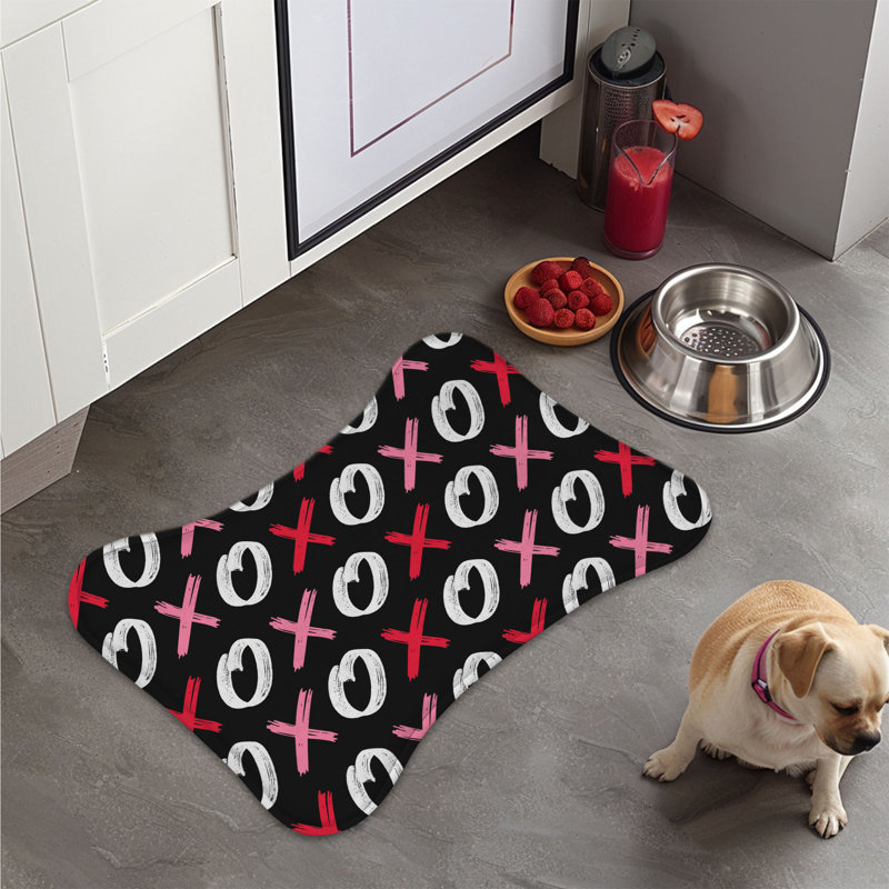 Tapis d'alimentation en forme d'os Cupid's Doodles - 1 pièce