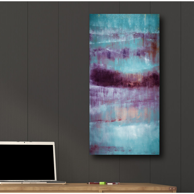 « mauve rain i », impression sur toile, H 24 po x l 12 po x P 1,5 po