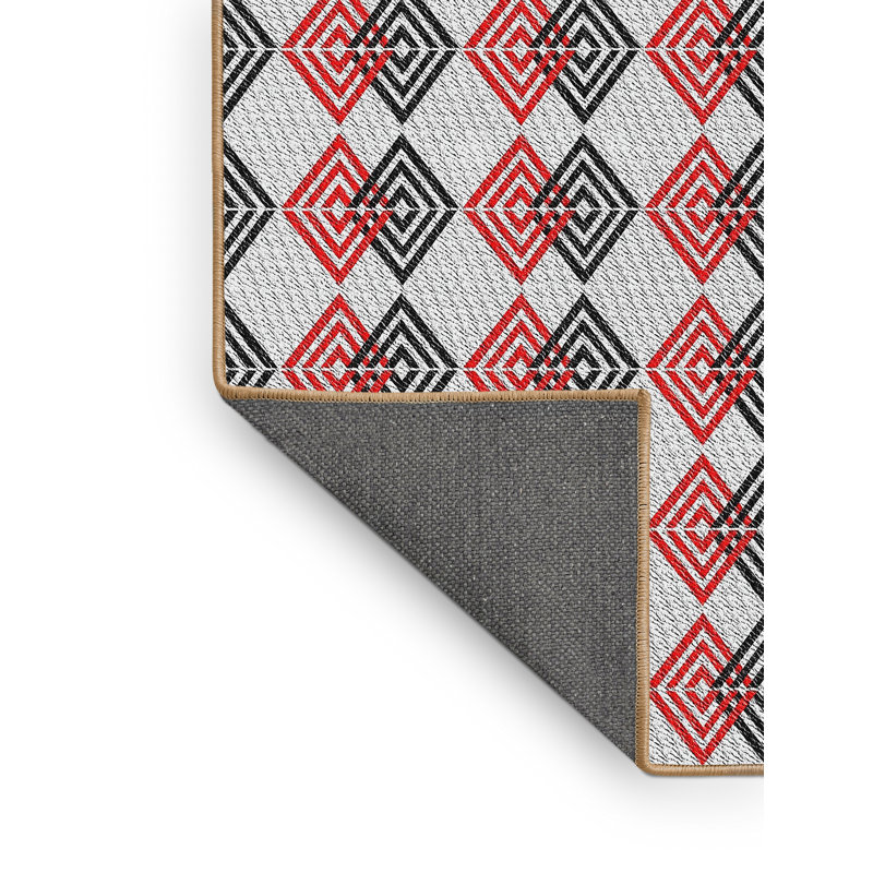 Riebe Geometric Indoor Rug, Rectangle 5' x 8'