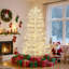 Sapin de Noël artificiel avec 623 branches enneigées et lumières DEL chaudes-1063996760