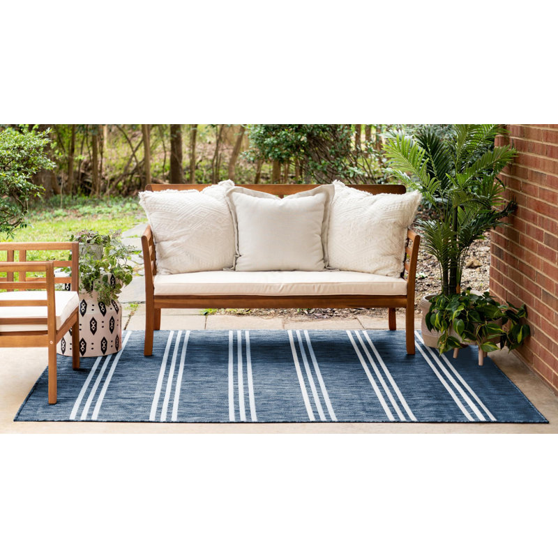 Tapis intérieur / extérieur Jill Zarin Anguilla, Rectangle 5 pi 3 po x 8 pi