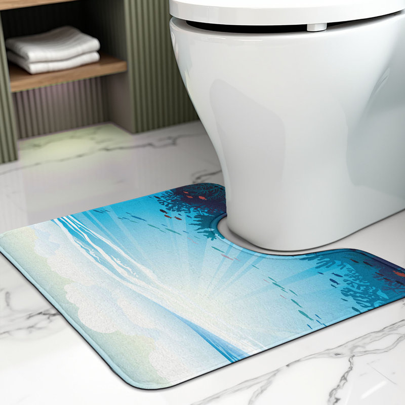 Tapis de salle de bain en U Ocean