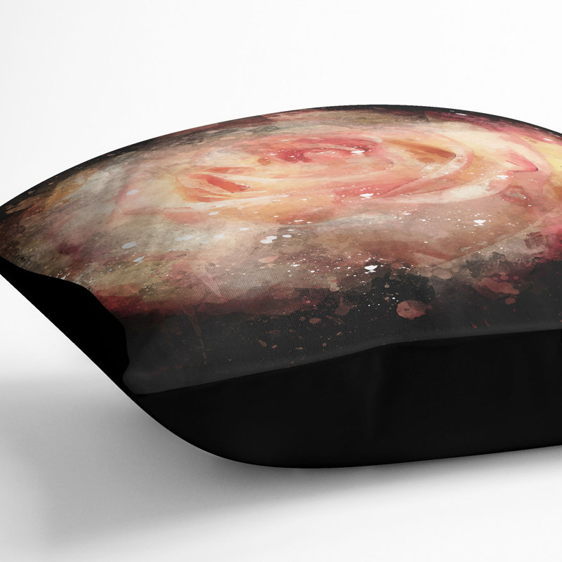 Square Throw Cushion, Black, 40cm H x 40cm W x 15cm D