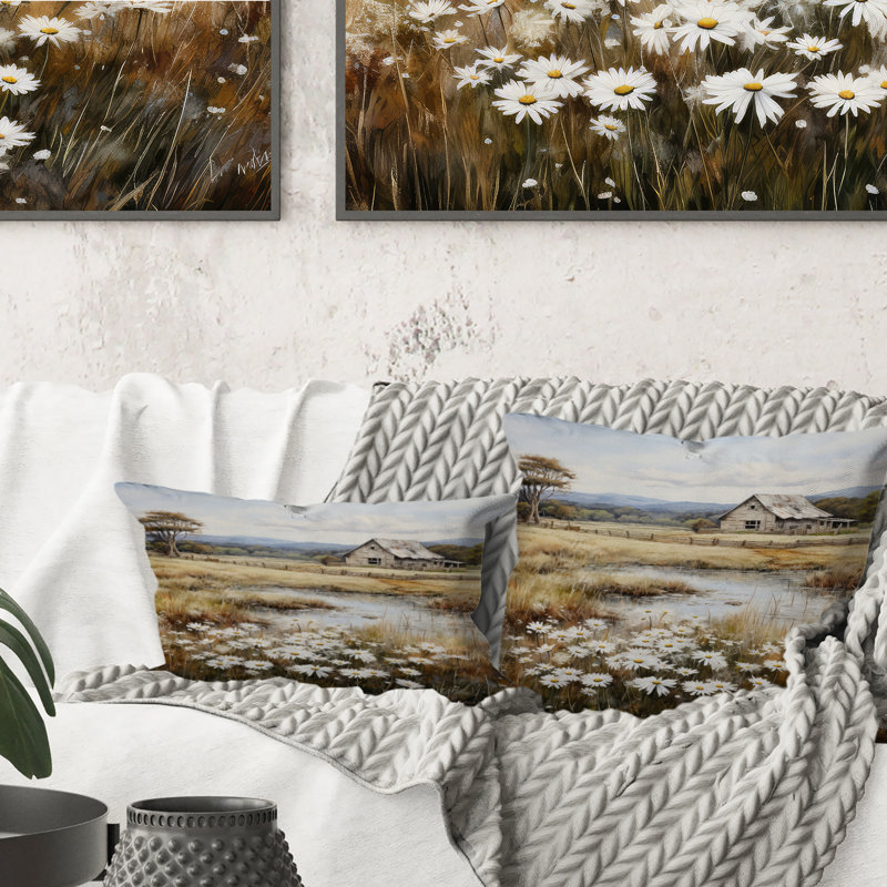 Coussin Farmhouse Quiet Retreat I - Farm, H 12 po x l 20 po, Rectangulaire