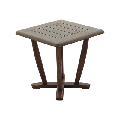 Shivers Square Teak Outdoor Side Table , 21.85'' in. W 21.85'' in. D