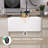 Aqua Fireclay Small White Farmhouse Sink Apron Front Farm Sink Single Bowl Kitchen Sink with Accessory Kit
