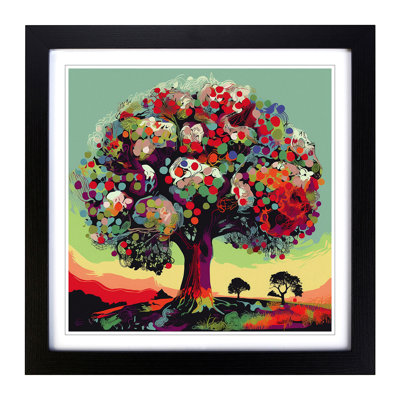 Apple Tree Pop Art - Framed Print