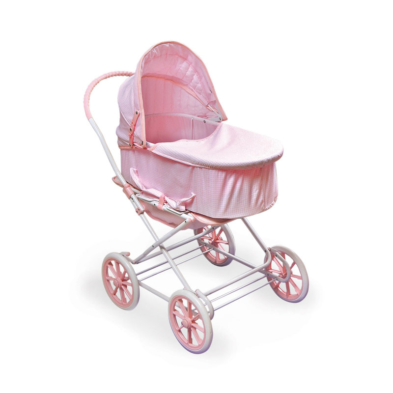 Just Like Mommy 3-In-1 Doll Stroller, Pink Gingham