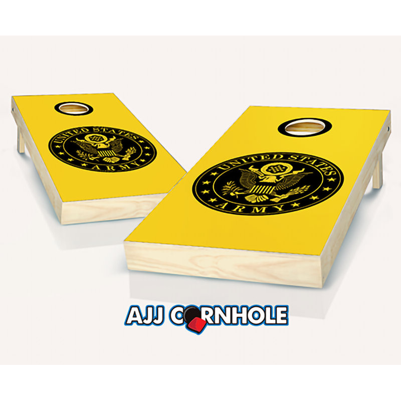 Ensemble de cornhole en bois manufacturé 2 'x 4' avec sacs, Noir