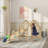 HOMCOM 177.8cm W Pine Wood And Multi-layer Board Kids Climber