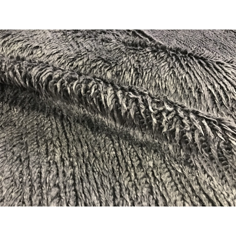 Tapis gris marocain de haute qualité noué à la main