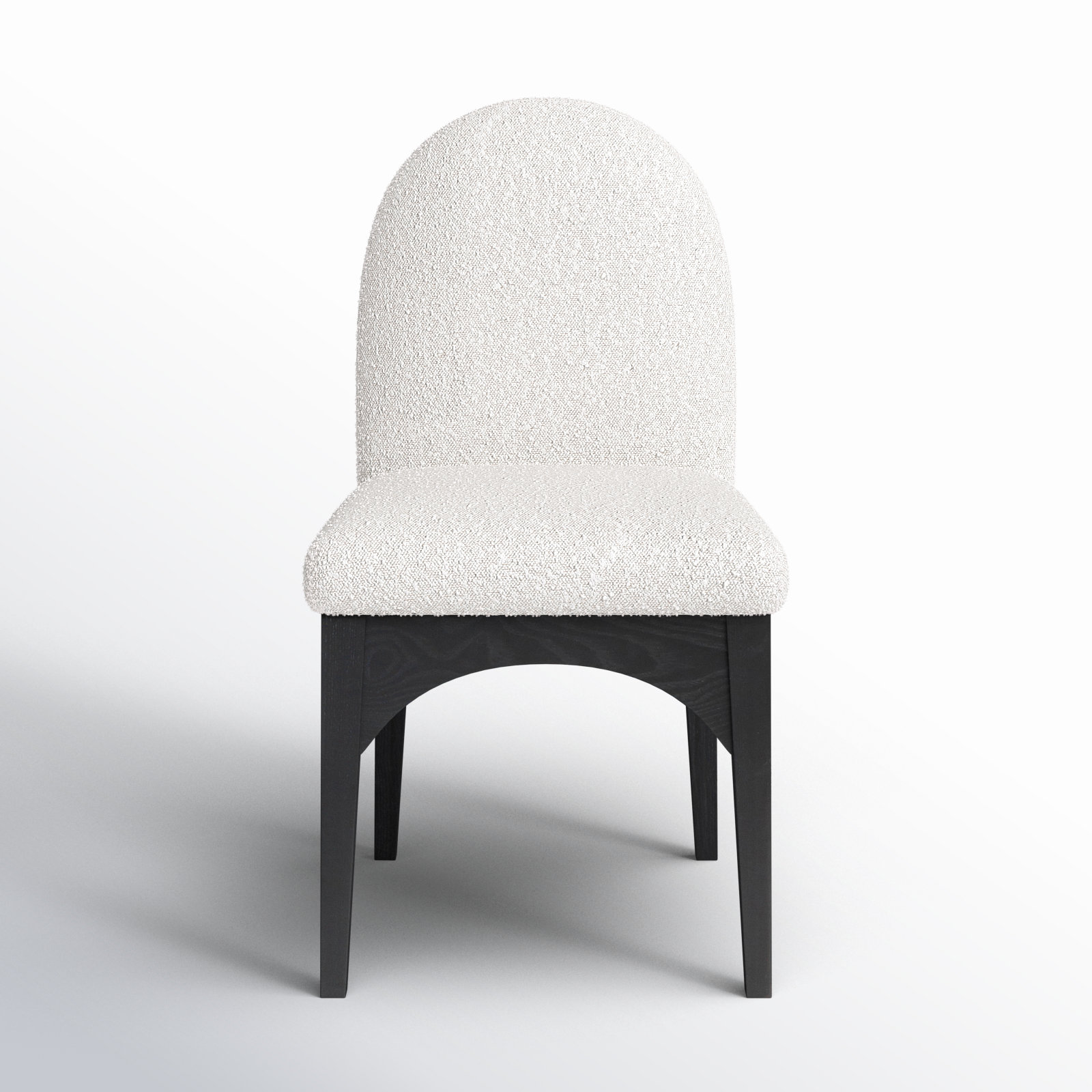 Waldorf Dining Chair, Black, Cream Boucle