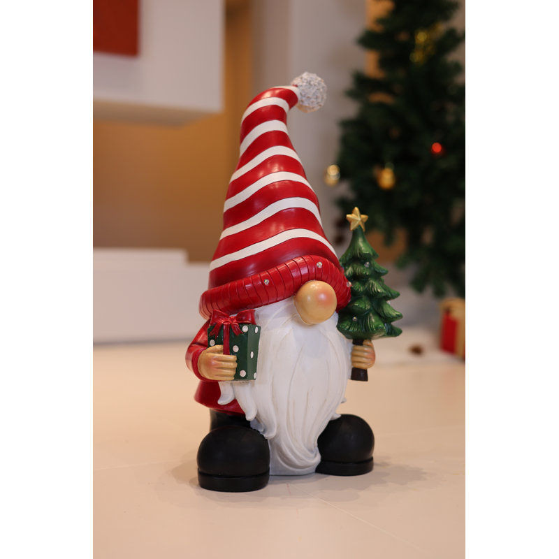 Santa Holding Christmas Tree Lighted Christmas Decor Battery Operated Indoor Use Only