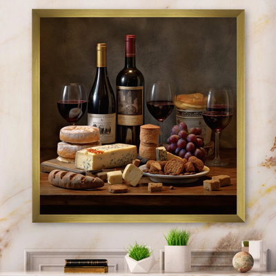 «Gourmet Wine And Cheese Perfection VII», reproduction sur toile