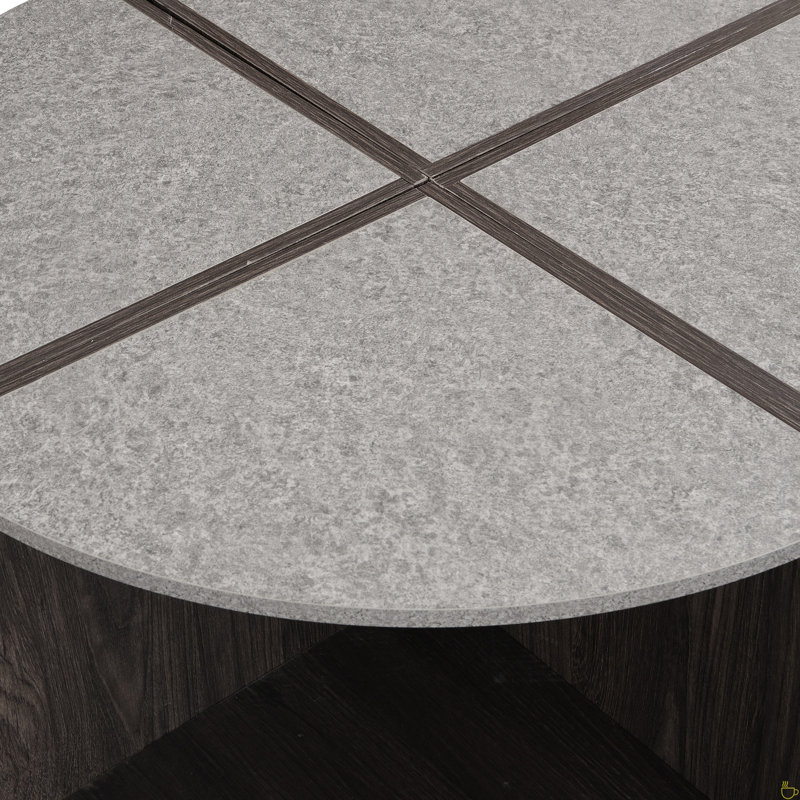 Table basse 4 pièces Neyba, Noir