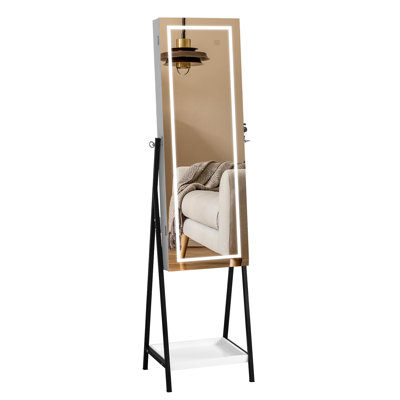 Armoire à bijoux avec miroir Daviontae