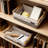 2-Piece Woven Storage Basket Set With Wood Handles, Multipurpose Organization Bin For Bathroom, Bedroom, And Kitchen Shelving, Decorative Home Storage Solution