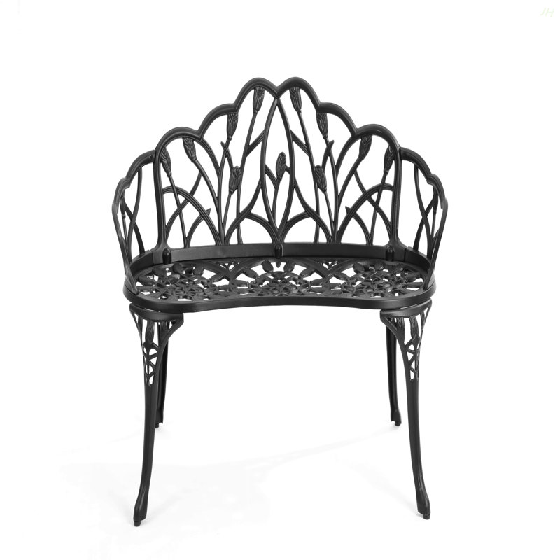 Banc en fonte d'aluminium, Noir