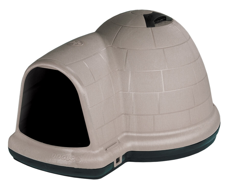 Petmate Taupe Plastic Igloo Style Dog House & Reviews | Wayfair