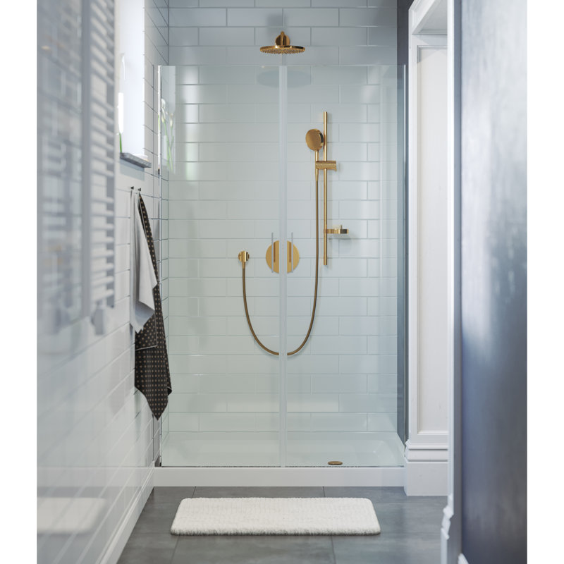Voltaire 48" x 36" Single-Threshold, Shower Base, White, Right