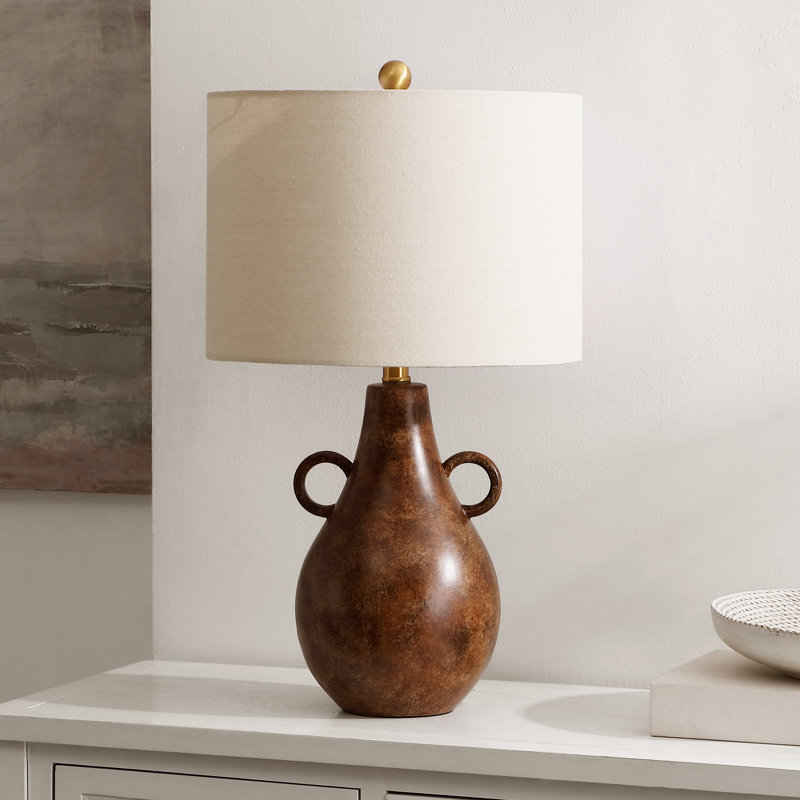 Lampe de table antique en céramique 24,5 po Shilo