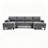 Trego 105'' Upholstered U-Shaped Symmetrical Sectional -128582914