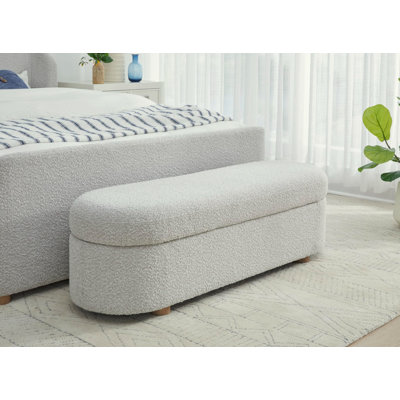 Banc de rangement rembourré Rihan