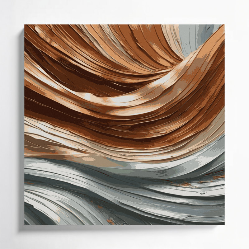 Art mural horizontal sur toile, H 16 po x l 16 po