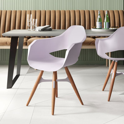 Chaise avec accoudoirs blanche Orduna