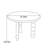 French round dining table-658980190
