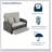 Wicker Rattan Double Chaise Lounge, 2-Person Reclining Daybed with Adjustable Back and Cushions, Free Furniture Protection Cover