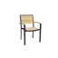 SoHo Teak Aluminum Outdoor Stacking Armchair-2049749125