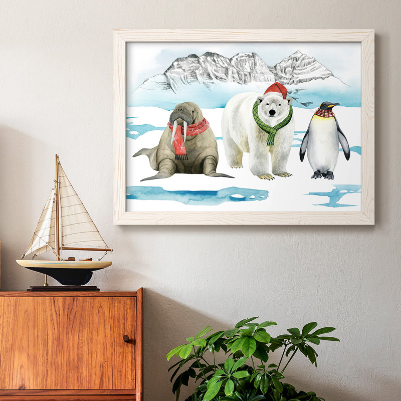 Collection d'animaux de l'Arctique A, Blanc, H 14 po x l 20 po x P 1,5 po
