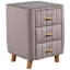 Table de chevet 3 tiroirs de couleur grise Londynmarie-1520250614