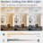 Armony  Indoor Bedroom Flush Mount Ceiling Fan With Light-2012893664-2012893679