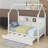 Wooden Twin Size House Bed With Trundle-242480429