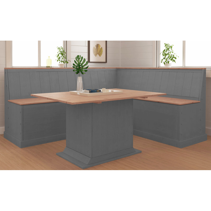 Amira Solid Wood Storage Bench, 90cm H x 200cm W x 53cm D