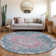 Machine Washable Indoor/Outdoor Claudian ACN1236 Blue Rug