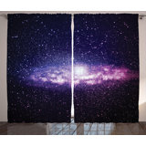 Elyssa Polyester Semi Sheer Curtain Pair