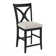 Hues Upholstered Stool with Solid Wood Frame
