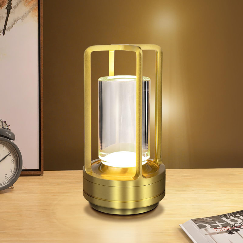 Lampe fantaisie en métal Nécat, Or